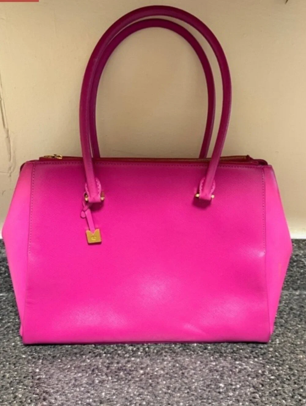 Authentic MCM Bright Pink Satchel